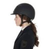 Equestro Cap unisex con frame lucido omologazione EN - Nero