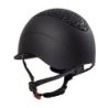 Equestro Cap visiera stretta con brillantini omologazione EN - Nero