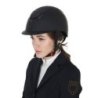 Equestro Cap visiera stretta con brillantini omologazione EN - Nero