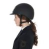 Equestro Cap visiera stretta con brillantini omologazione EN - Nero