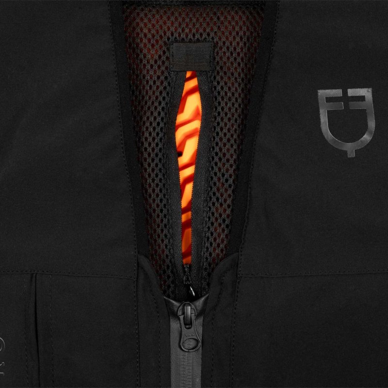 Equestro Gilet airbag con protezione posteriore livello 2 - Nero