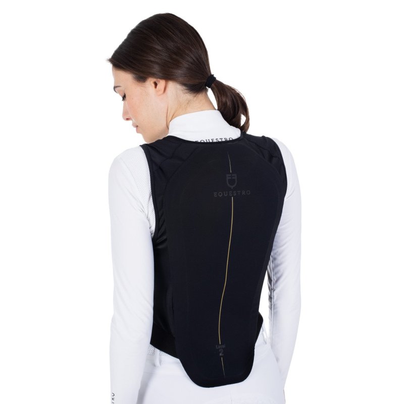 Equestro Paraschiena livello 2 unisex petto imbottito - Nero