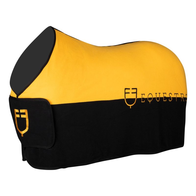 Equestro Coperta bicolore in pile antipilling