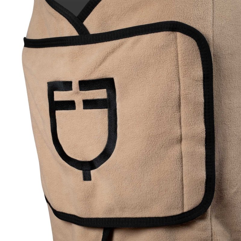 Equestro Coperta in pile con chiusura frontale