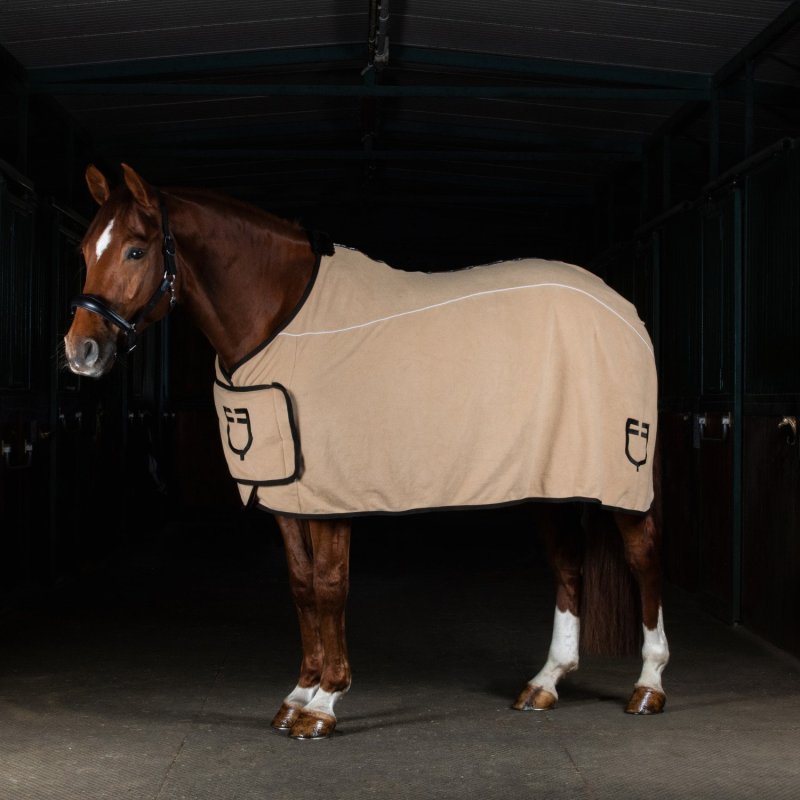 Equestro Coperta in pile con chiusura frontale