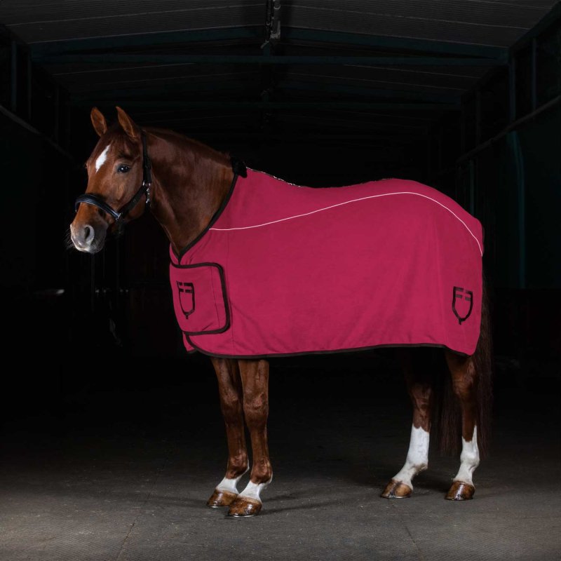 Equestro Coperta in pile con chiusura frontale