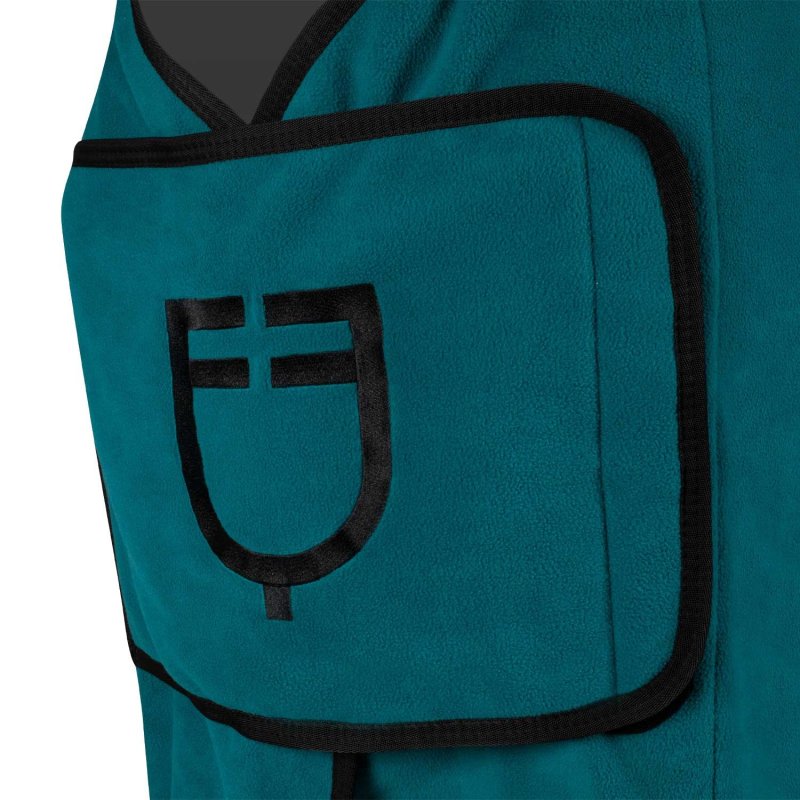 Equestro Coperta in pile con chiusura frontale