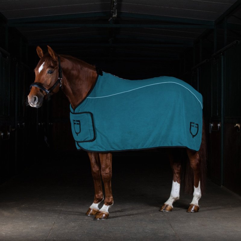 Equestro Coperta in pile con chiusura frontale