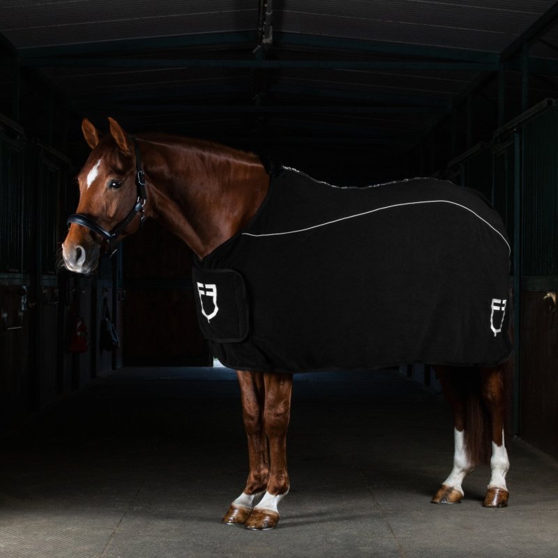 Equestro Coperta in pile con chiusura frontale