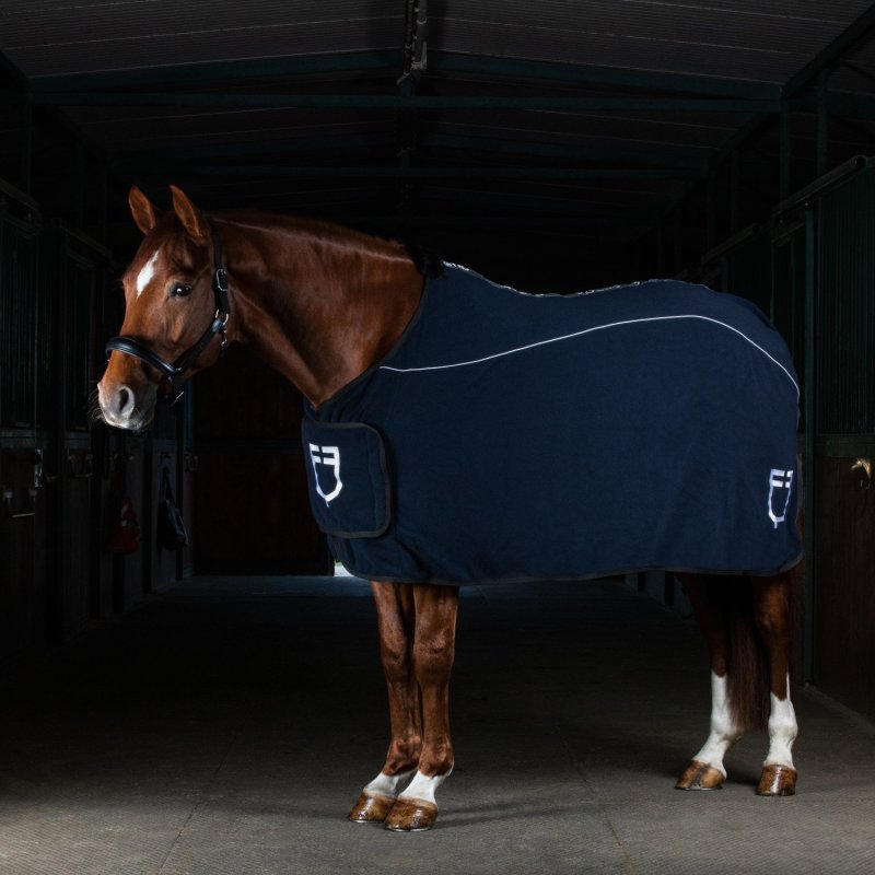 Equestro Coperta in pile con chiusura frontale