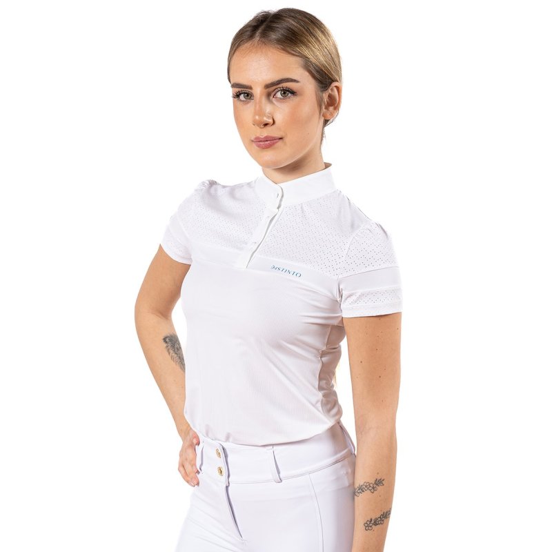 D-istinto Polo da concorso Dots donna manica corta