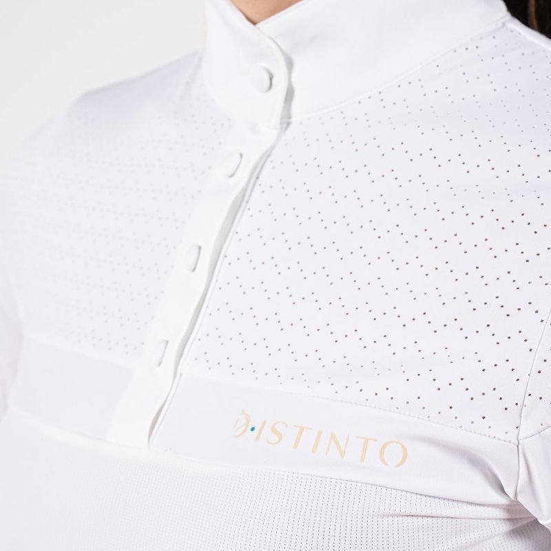 D-istinto Polo da concorso Dots donna manica lunga