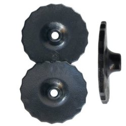 Sartore Rosette per morsi in gel nere - Diametro mm 87
