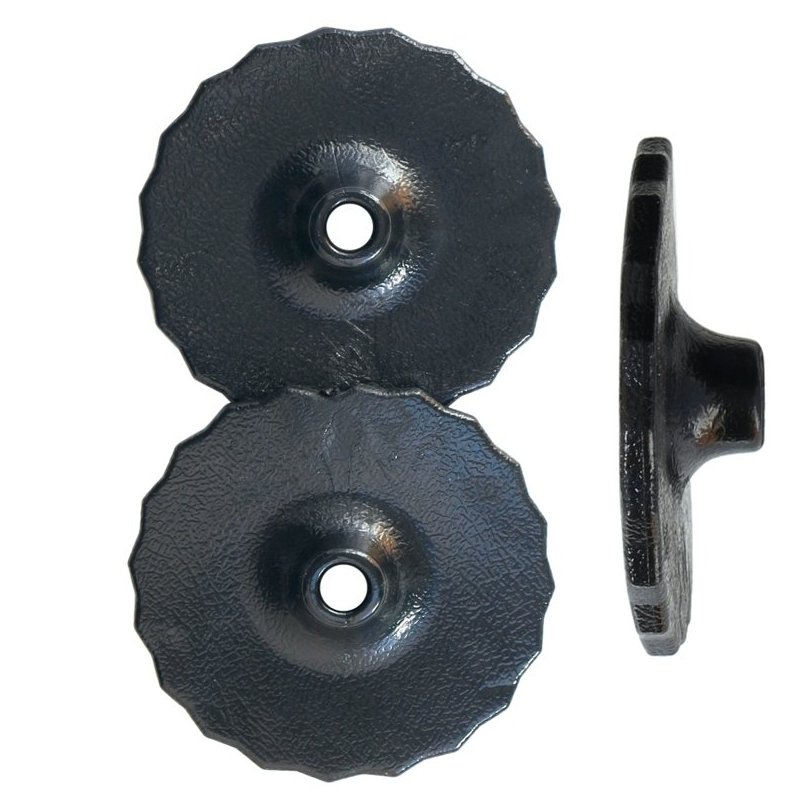 Sartore Rosette per morsi in gel nere - Diametro mm 87