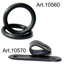 Sartore Anello gomma di ricambio nero