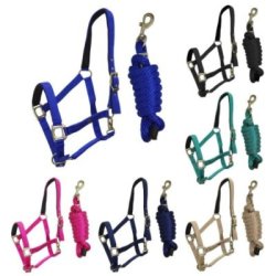 Sartore Set cavezza imbottita+lunghina - Cob azzurro it.