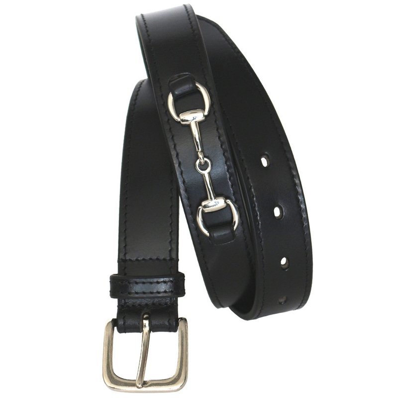 Sartore Cintura cuoio con morso nickel