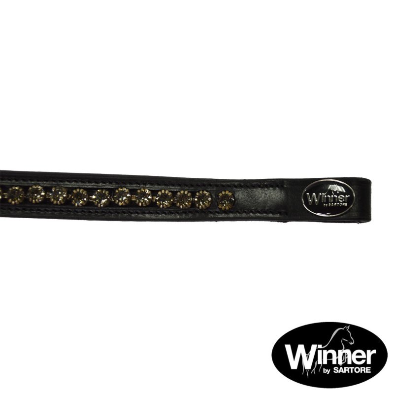 Sartore Frontalino con strass grafite