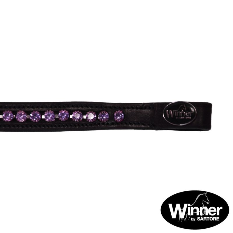 Sartore Frontalino con strass lilla