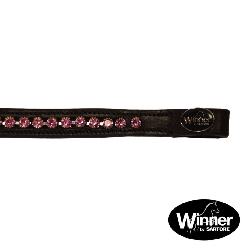 Sartore Frontalino con strass rosa