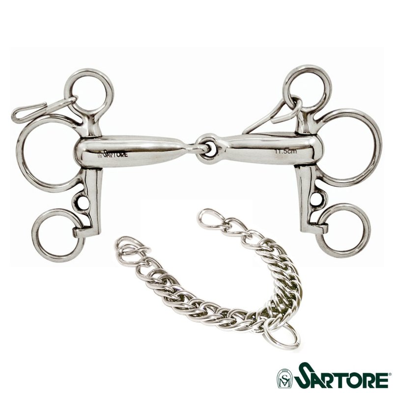 Sartore Pelham snodato inox vuoto mm18 - 125-145 cm