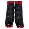 Equestro Stable Boots imbottitura in cotone Nero/Bordeaux