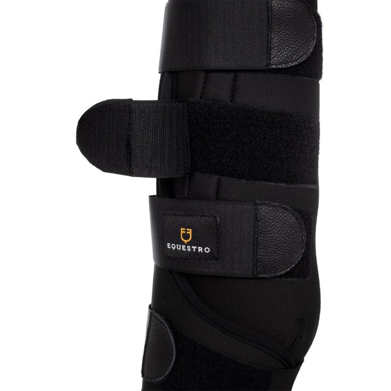 Equestro Stable Boots imbottitura in cotone Nero/Bordeaux