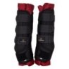 Equestro Stable Boots imbottitura in cotone Nero/Bordeaux