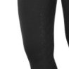 Equestro Leggings bambina a vita alta full grip con passanti Nero