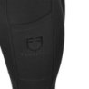 Equestro Leggings bambina a vita alta full grip con passanti Nero