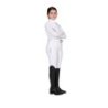 Equestro Polo da concorso bambina con traforatura Bianco