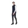 Equestro Smanicato uomo in tessuto tecnico traspirante Blu Navy