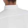 Equestro Polo da concorso uomo con inserti in mesh e a costine Bianco