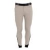 Equestro Pantaloni uomo slim fit con grip al ginocchio Tortora