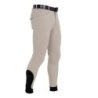 Equestro Pantaloni uomo slim fit con grip al ginocchio Tortora
