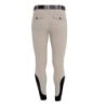 Equestro Pantaloni uomo slim fit con grip al ginocchio Tortora