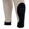 Equestro Pantaloni uomo slim fit con grip al ginocchio Tortora