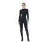 Equestro Polo tecnica donna da allenamento con strass Nero