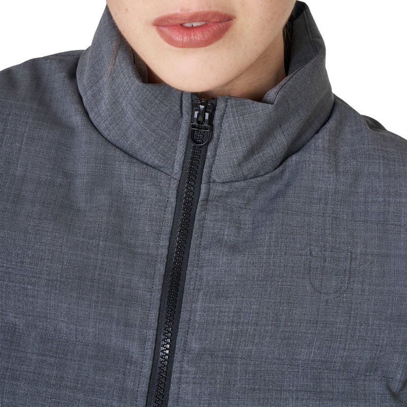 Equestro Smanicato donna trapuntato in lana Grigio