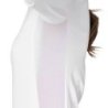 Equestro Polo da concorso donna basic con inserti in mesh Bianco