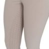 Equestro Pantaloni donna full grip vita alta in tessuto tecnico bi-stretch Tortora