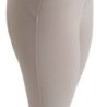 Equestro Pantaloni donna full grip vita alta in tessuto tecnico bi-stretch Tortora