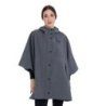 Equestro Mantella donna anti pioggia in misto lana Grigio