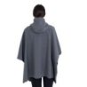 Equestro Mantella donna anti pioggia in misto lana Grigio