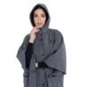Equestro Mantella donna anti pioggia in misto lana Grigio