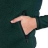 Equestro Smanicato donna con inserti in pile teddy Verde Foresta