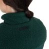Equestro Smanicato donna con inserti in pile teddy Verde Foresta