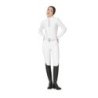 Equestro Polo da concorso da donna a manica lunga con strass Bianco