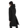 Equestro Softshell lungo donna con apertura posteriore Nero