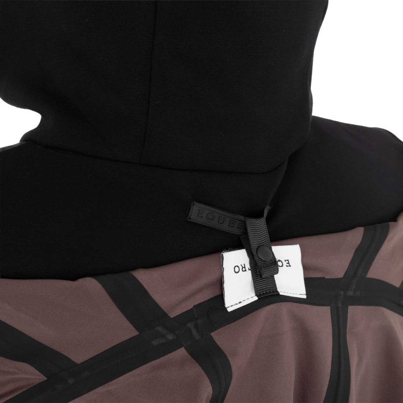 Equestro Softshell lungo donna con apertura posteriore Nero